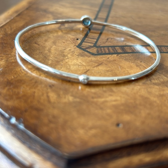 Ippolita Bangle Rick Candy with Blue Topaz and Diamond 💎 - Picture 2 of 8